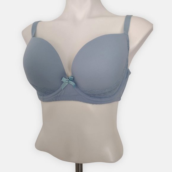 Adore Me Blue Lined Underwire Contour Full Coverage Bra 38D NWOT - Picture 4 of 11